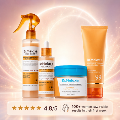 Kojic Acid Dark Spot & Uneven Tone Face + Body Set | Pack of 4